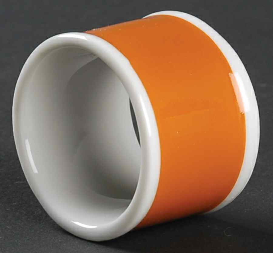 Rondelet Butterscotch (Orange) Napkin Ring by Fitz & Floyd-1