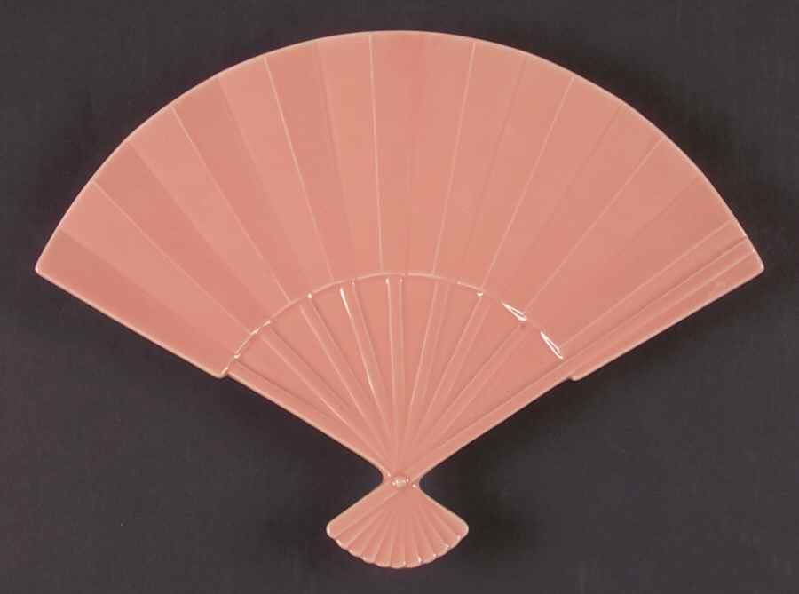 Rondelet Peach (White Background) Fan Plate by Fitz and Floyd-1