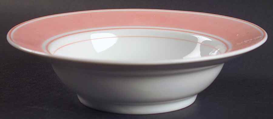 Rondelet Peach (White Background) Soup/Cereal Bowl by Fitz and Floyd-1