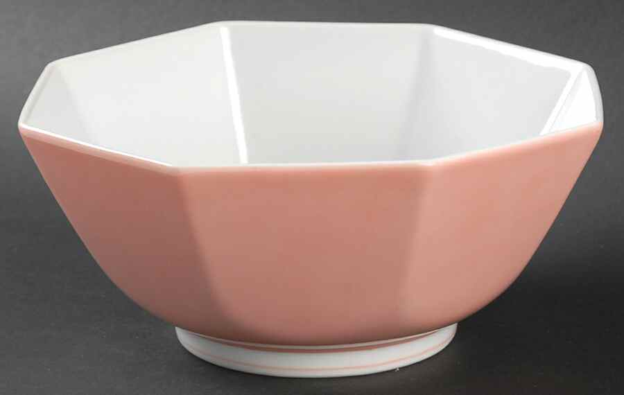Rondelet Peach (White Background) 6" Octagonal Vegetable Bowl by Fitz & Floyd-1