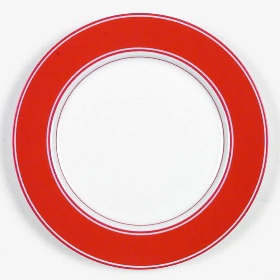 Rondelet Rouge (Red) Dinner Plate by Fitz & Floyd-1