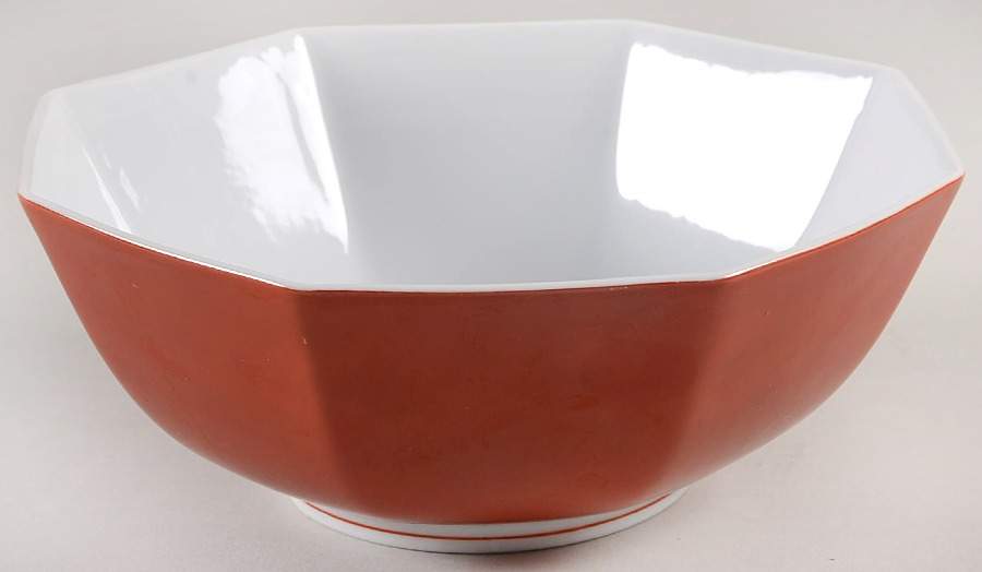 Rondelet Rouge (Red) 9" Octagonal Vegetable Bowl by Fitz & Floyd-1