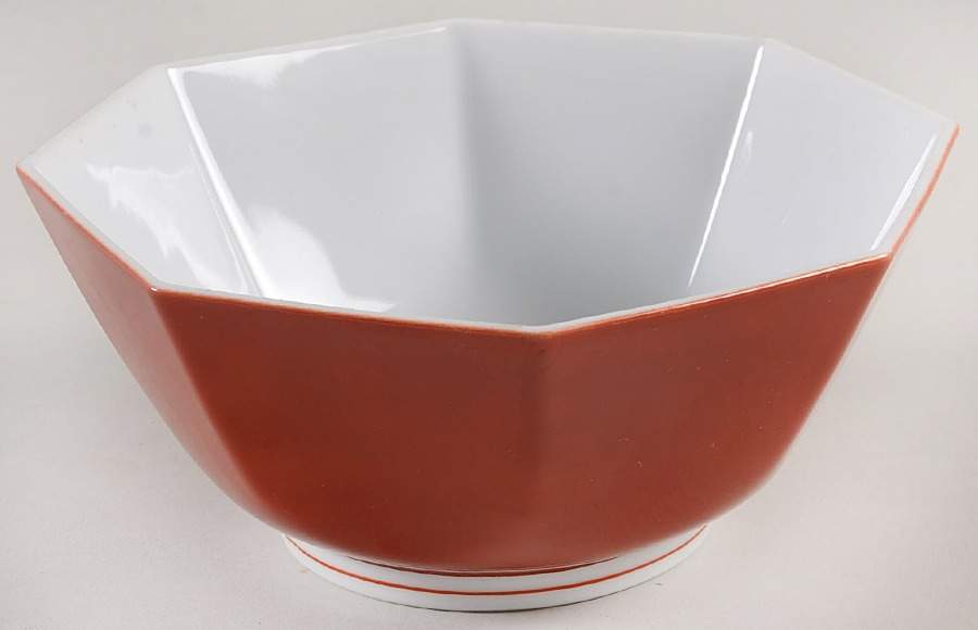 Rondelet Rouge (Red) 6" Octagonal Vegetable Bowl by Fitz & Floyd-1
