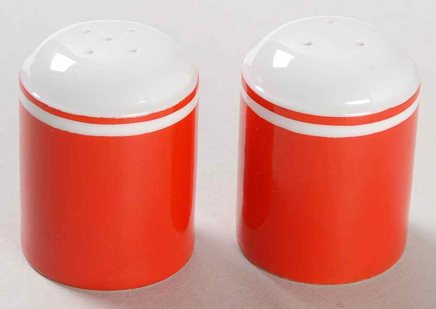 Rondelet Rouge (Red) Individual Salt & Pepper Set by Fitz & Floyd-1