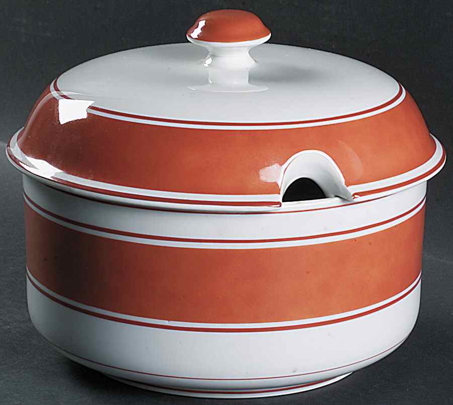 Rondelet Rouge (Red) Tureen &  Lid by Fitz & Floyd-1