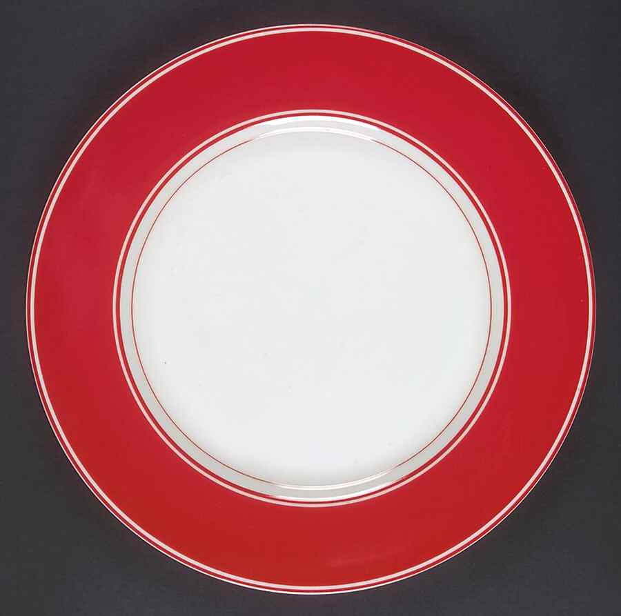 Rondelet Rouge (Red) Service Plate (Charger) by Fitz & Floyd-1