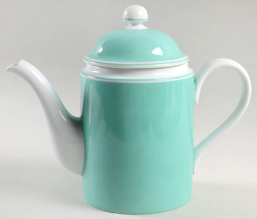Rondelet Turquoise Coffee Pot & Lid by Fitz & Floyd-1