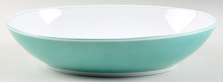 Rondelet Turquoise 10" Oval Vegetable Bowl by Fitz & Floyd-1