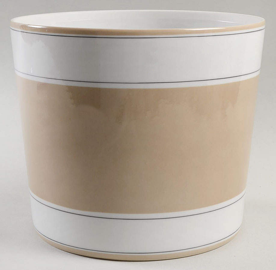 Rondelet Taupe 6" Cachepot by Fitz & Floyd-1