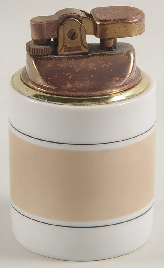 Rondelet Taupe Cigarette Lighter by Fitz & Floyd-1