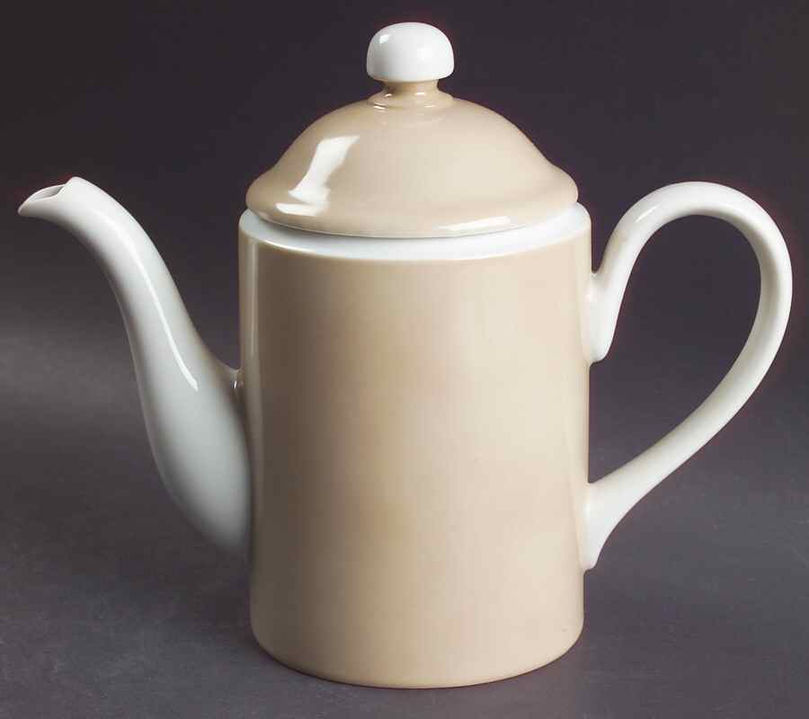 Rondelet Taupe Mini Coffee Pot & Lid by Fitz & Floyd-1