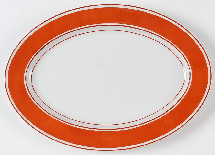 Rondelet Terra Cotta 14" Oval Serving Platter by Fitz & Floyd-1