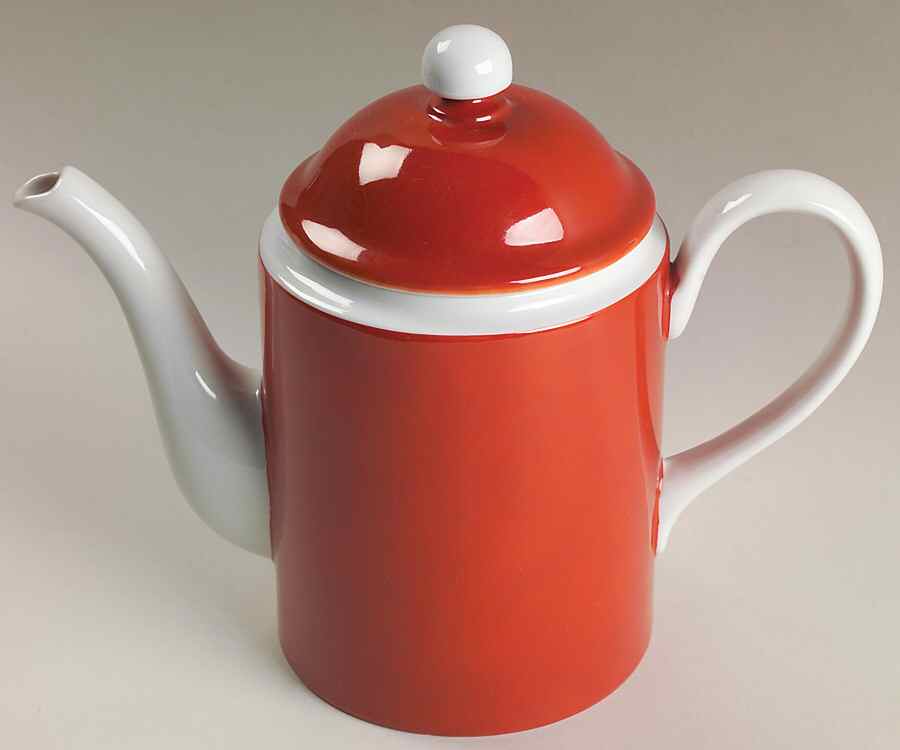 Rondelet Terra Cotta Coffee Pot & Lid by Fitz & Floyd-1