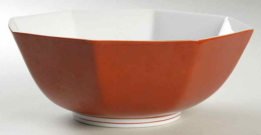 Rondelet Terra Cotta 8" Octagonal Vegetable Bowl by Fitz & Floyd-1