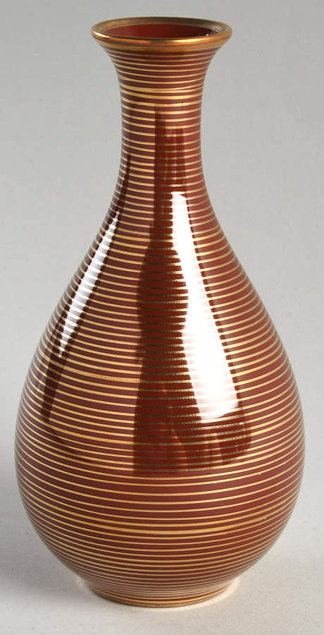 Rondelle Terra Cotta 6" Bud Vase by Fitz & Floyd-1