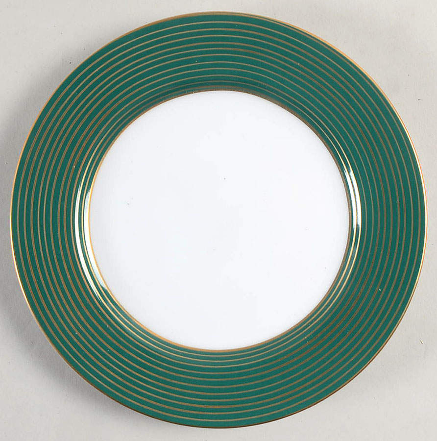 Rondelle Teal Green Bread & Butter Plate by Fitz & Floyd-1
