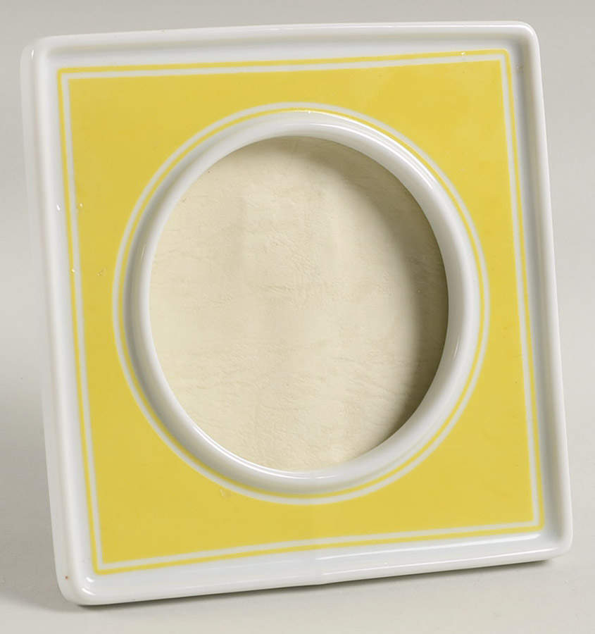 Rondelet Yellow Frame-Holds 3" X 3" by Fitz & Floyd-1