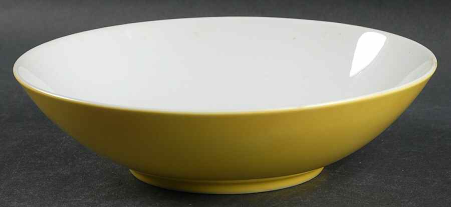 Rondelet Yellow 8" Round Vegetable Bowl by Fitz & Floyd-1