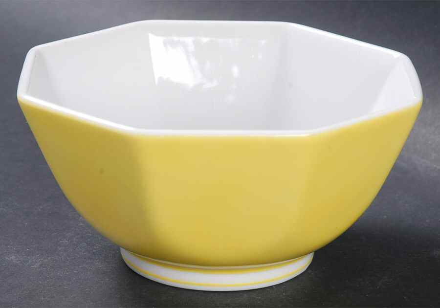 Rondelet Yellow 5" Octagonal Vegetable Bowl by Fitz & Floyd-1