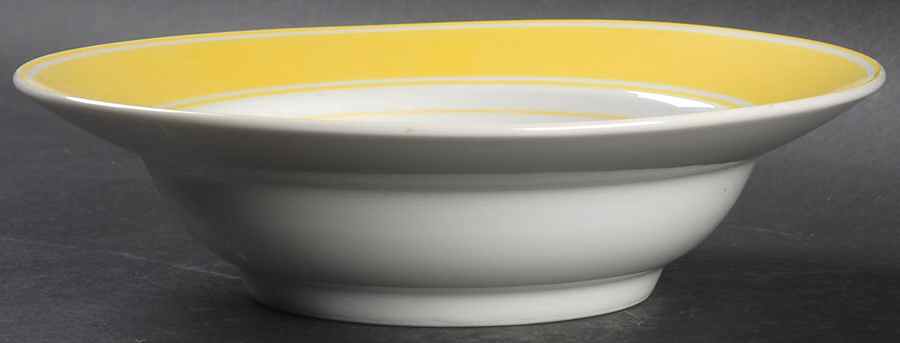 Rondelet Yellow Rim Cereal Bowl by Fitz & Floyd-1