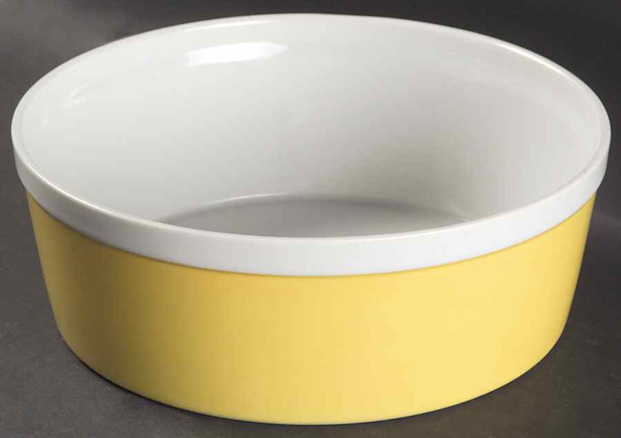 Rondelet Yellow 8" Round Baker by Fitz & Floyd-1