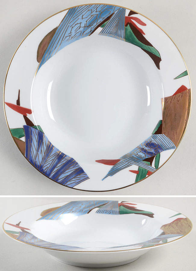 Rumiko Large Rim Soup Bowl by Fitz & Floyd-1