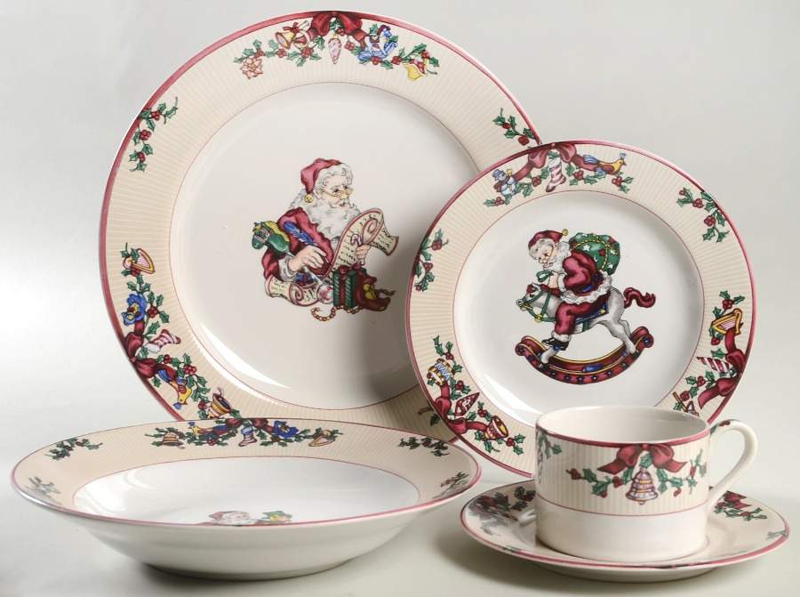 Santa's List 5 Piece Place Setting by Fitz & Floyd-1