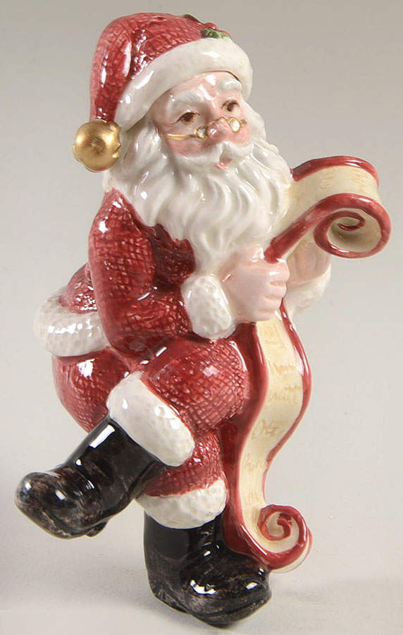 Santa's List Stacking Salt Shaker by Fitz & Floyd-1