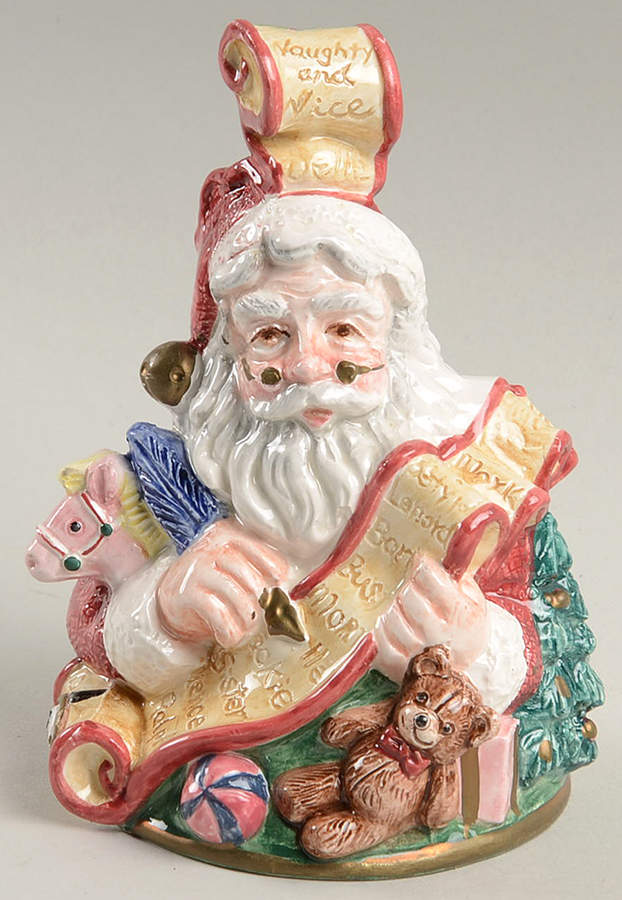 Santa's List Bell by Fitz & Floyd-1