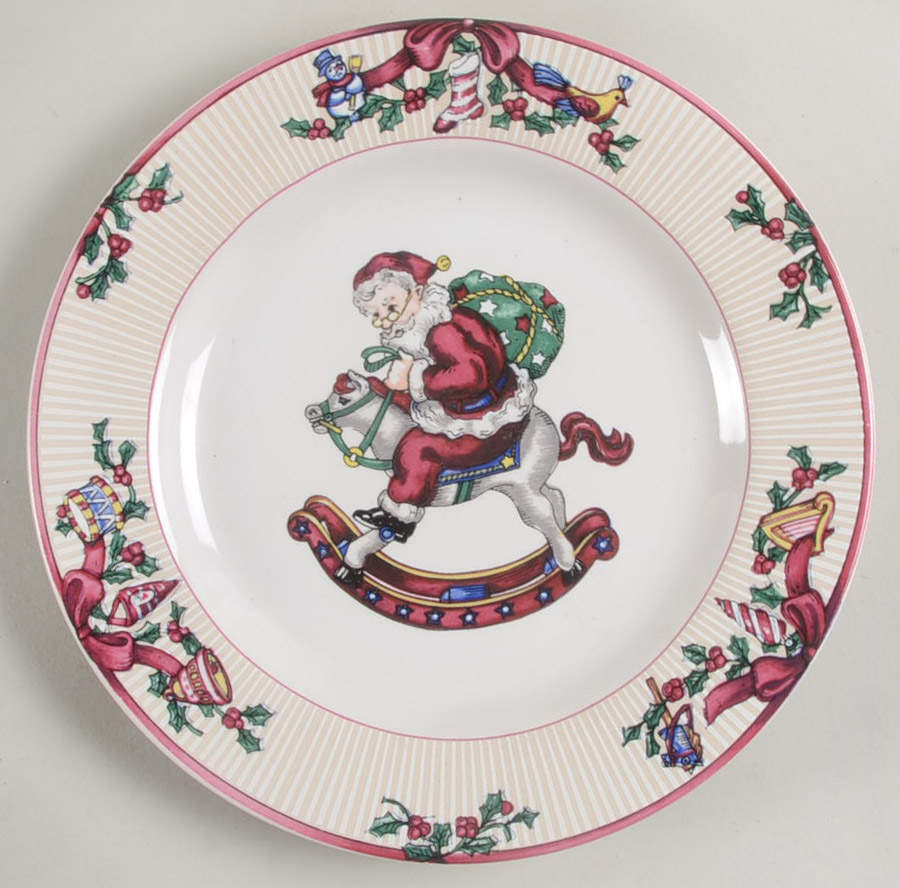 Santa's List Salad Plate by Fitz & Floyd-1