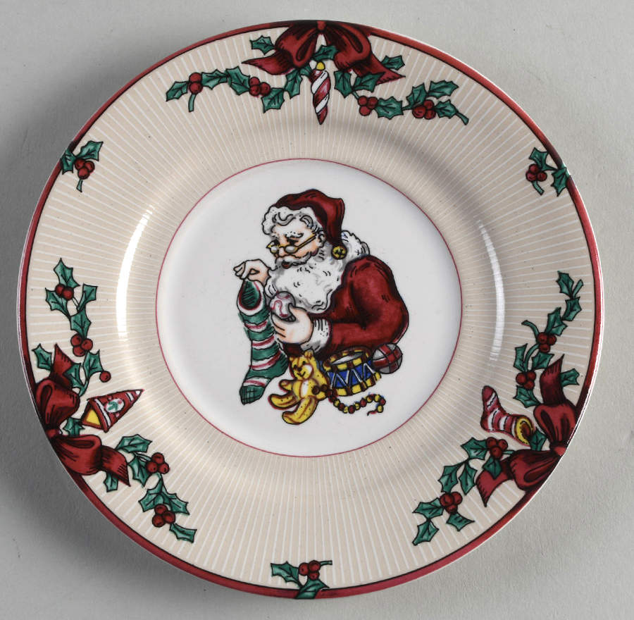 Santa's List Saucer by Fitz & Floyd-1