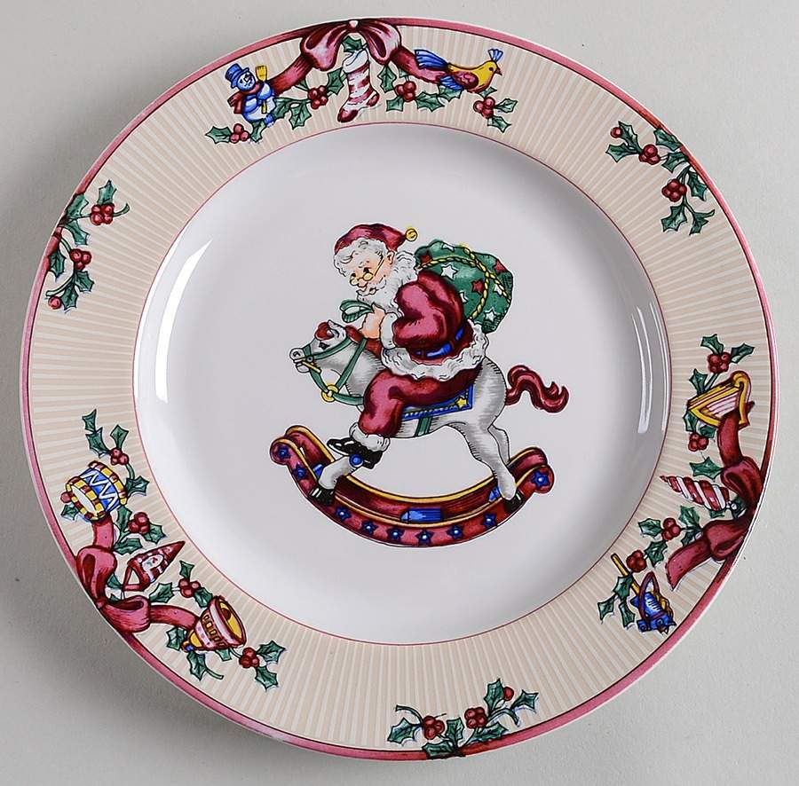 Santa's List Salad Plate by Fitz & Floyd-1