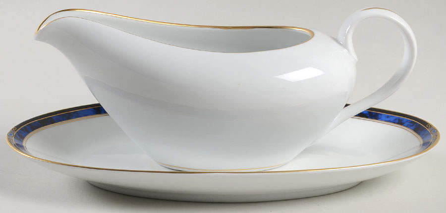 Savannah Gravy Boat & Underplate/Relish by Fitz & Floyd-1