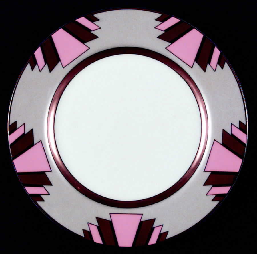 Savoy Peach and Gold Salad Plate by Fitz & Floyd-1
