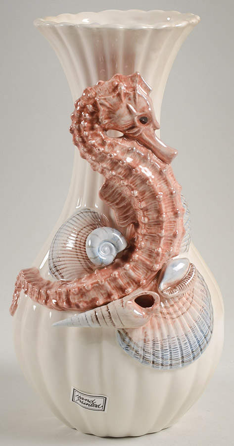Seahorse Giftware Small Figural Vase by Fitz & Floyd-1