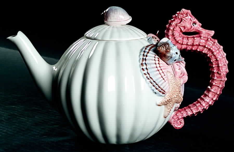 Seahorse Giftware Teapot & Lid by Fitz & Floyd-1