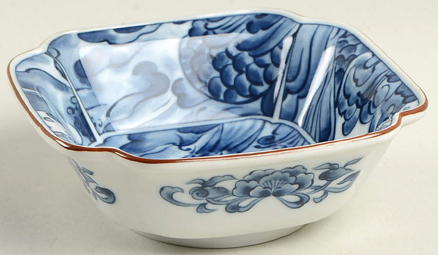 Sea Dragon Square Fruit/Dessert (Sauce) Bowl by Fitz & Floyd-1