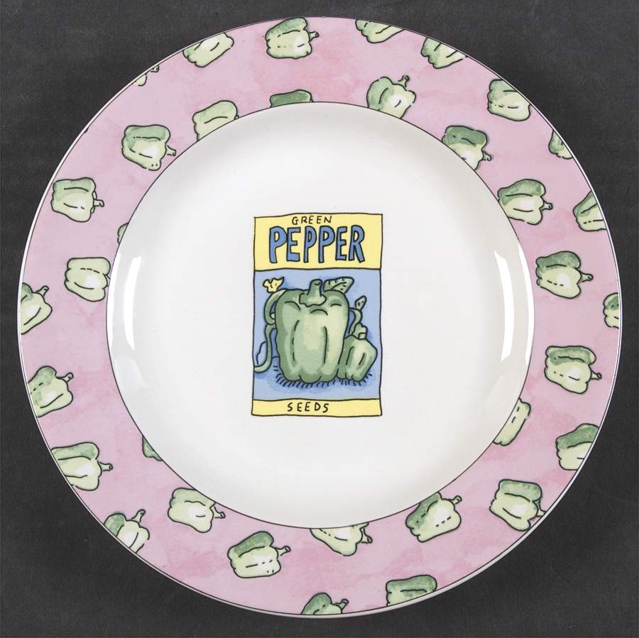 Seed Package Salad Plate by Fitz & Floyd-1