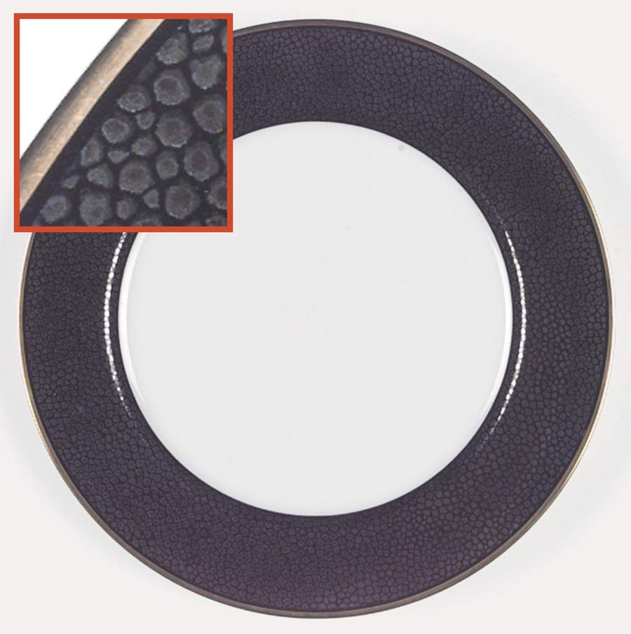 Shagreen Charcoal (Made in Japan) Salad Plate by Fitz & Floyd-1