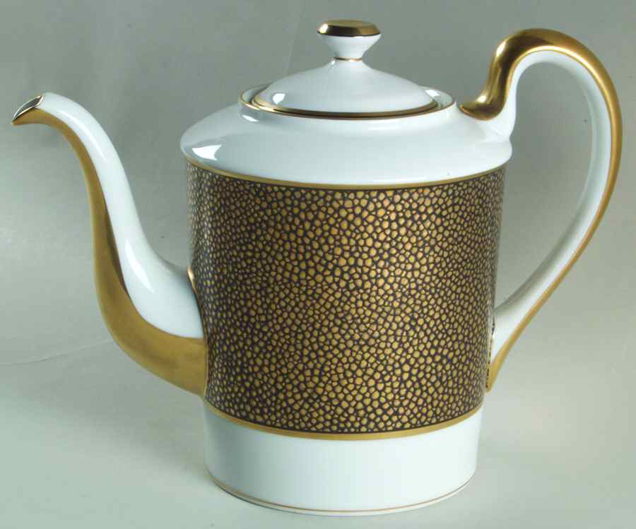 Shagreen Gold (Made In Japan) Coffee Pot & Lid by Fitz & Floyd-1