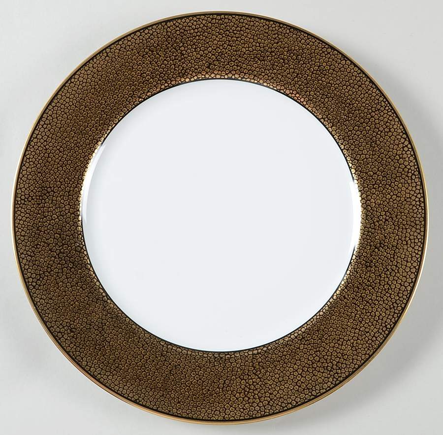Shagreen Gold (Made In Japan) Service Plate (Charger) by Fitz & Floyd-1