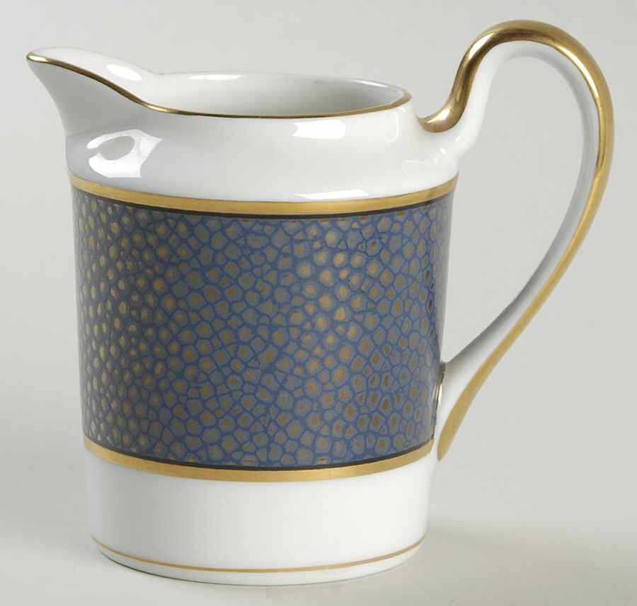 Shagreen Lapis Blue Creamer by Fitz & Floyd-1