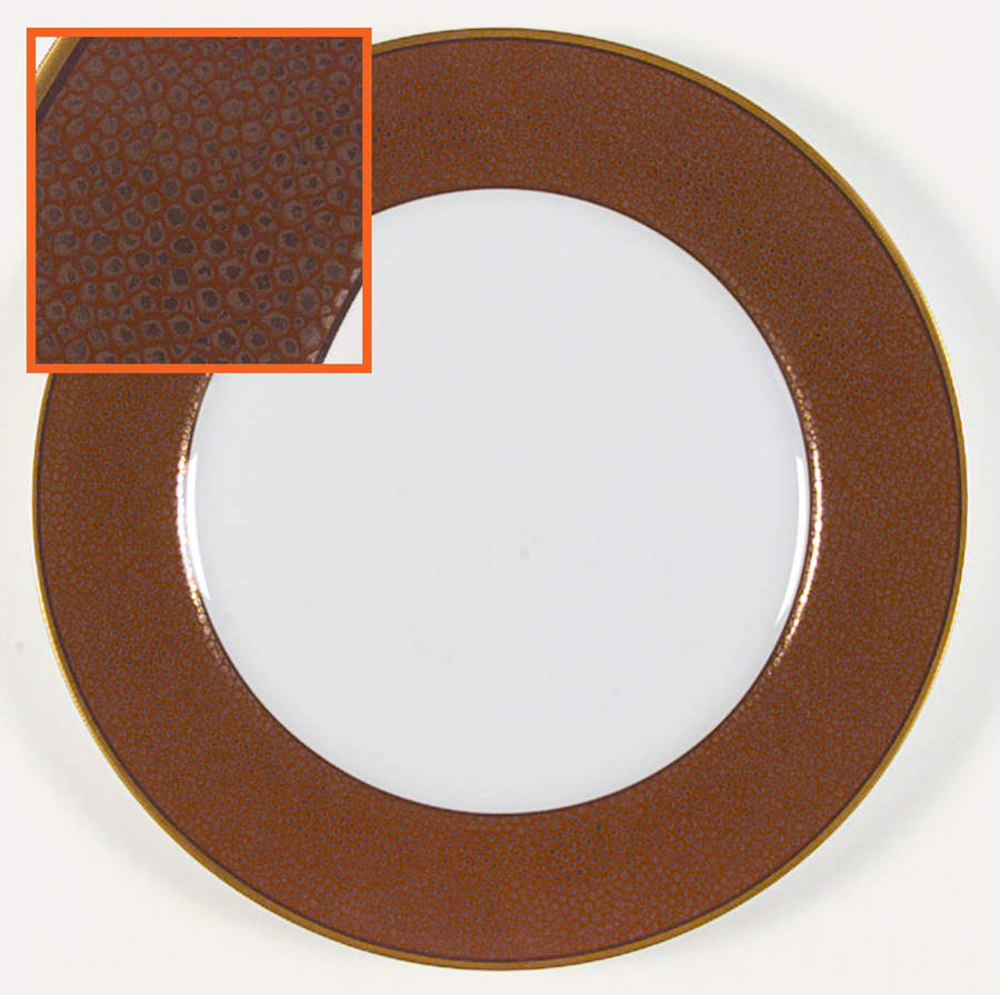 Shagreen Sienna Red Service Plate (Charger) by Fitz & Floyd-1
