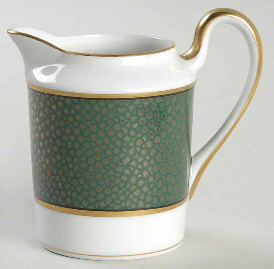 Shagreen Teal Green Creamer by Fitz & Floyd-1