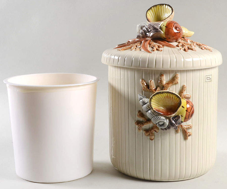 Shell Ice Bucket & Lid by Fitz & Floyd-1