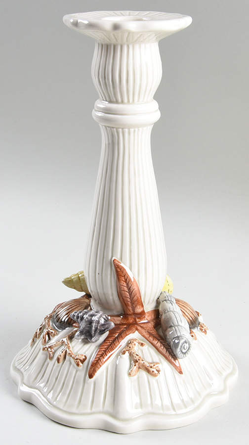 Shell 9" Tall Candlestick by Fitz & Floyd-1