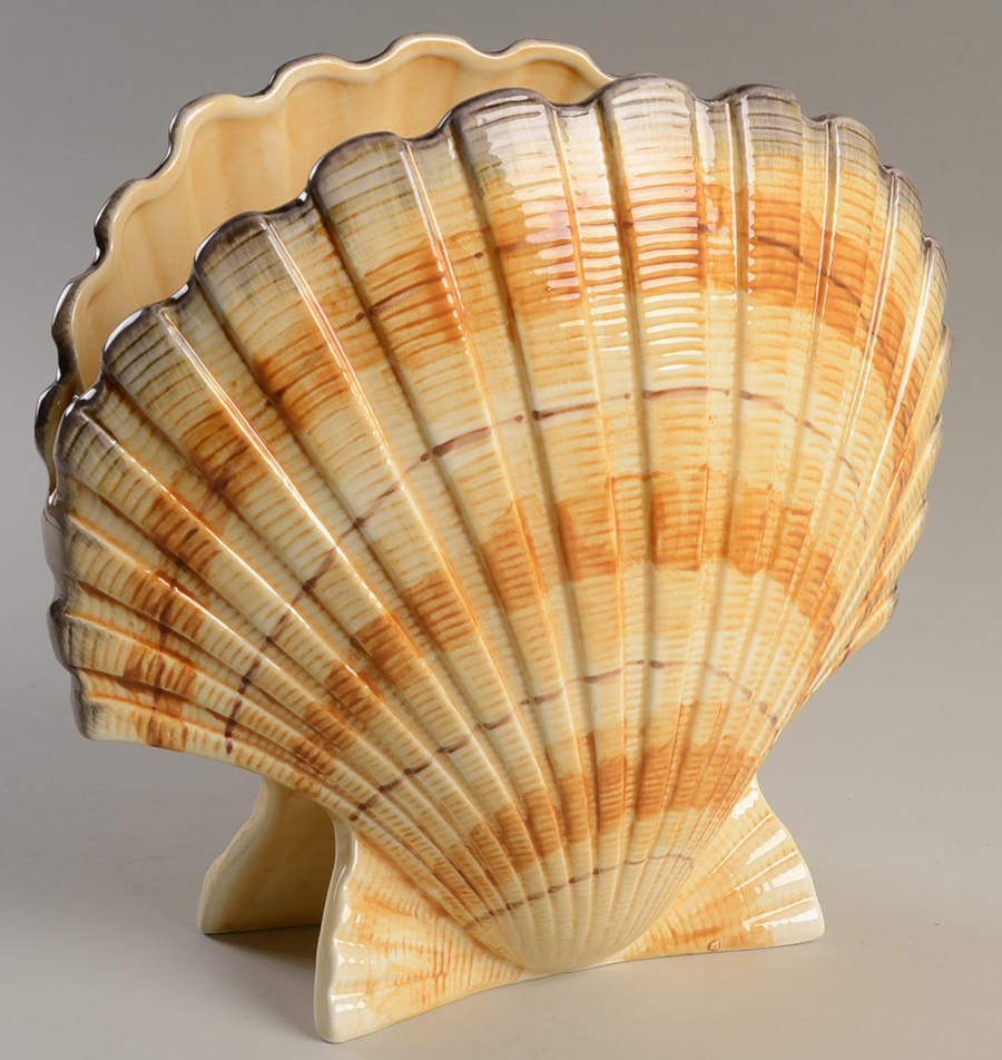 Shell Medium Shell Shape Vase by Fitz & Floyd-1