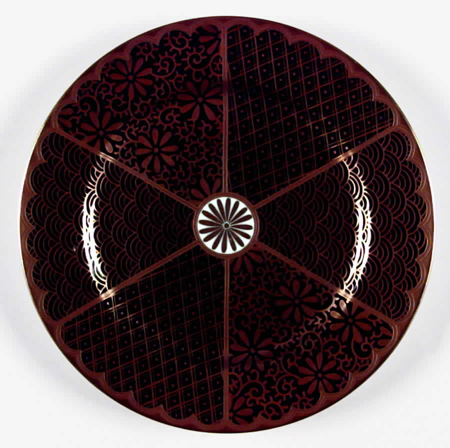 Shinmonzen Black Accent Salad Plate by Fitz & Floyd-1