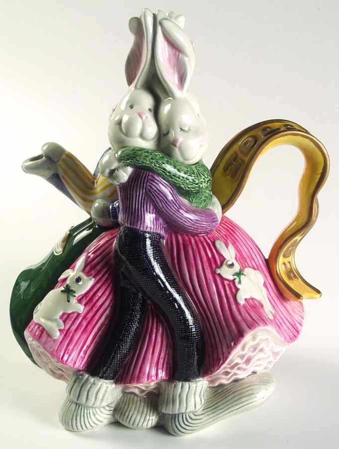 Sock Hoppers Teapot & Lid by Fitz & Floyd-1