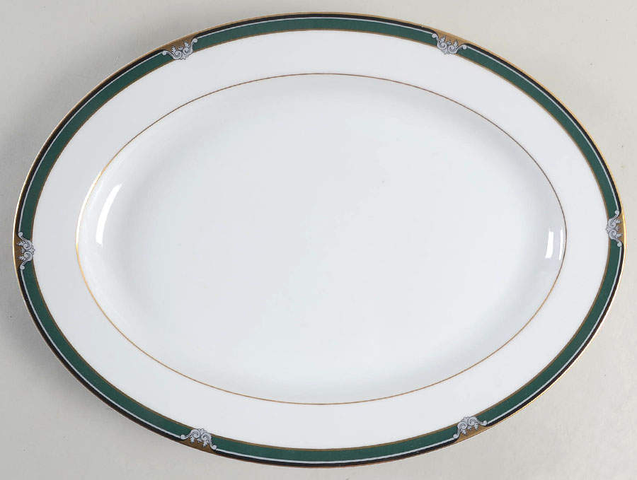 Somerset 14" Oval Serving Platter by Fitz and Floyd-1